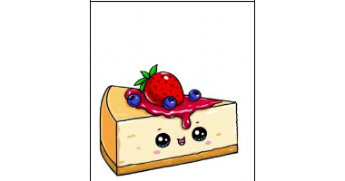 Fruit Cheesecake Painting