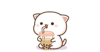 Kitty Snack Time Painting